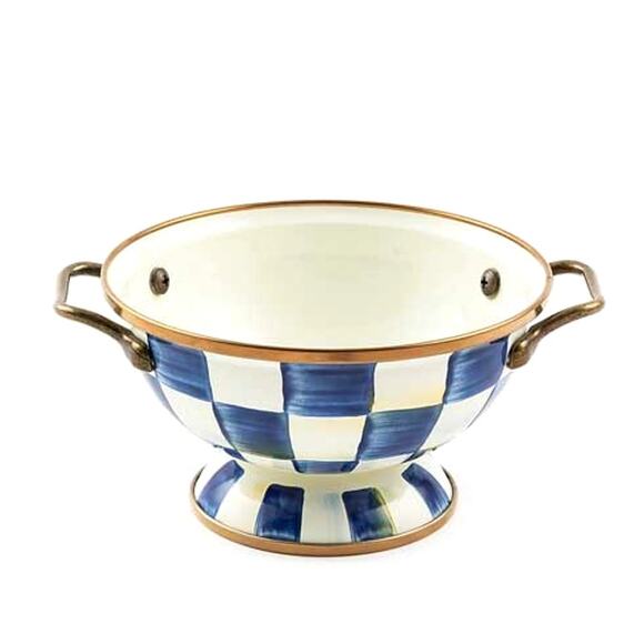 Brand New Mackenzie-Childs Royal Check Almost Everything Bowls, Set of 2 - Picture 4 of 4